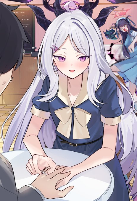 空崎ヒナ(ブルアカ) 先生(ブルーアーカイブ)」の画像/イラスト 空崎ヒナ(ブルアカ) 先生(ブルーアーカイブ)」の画像/イラスト