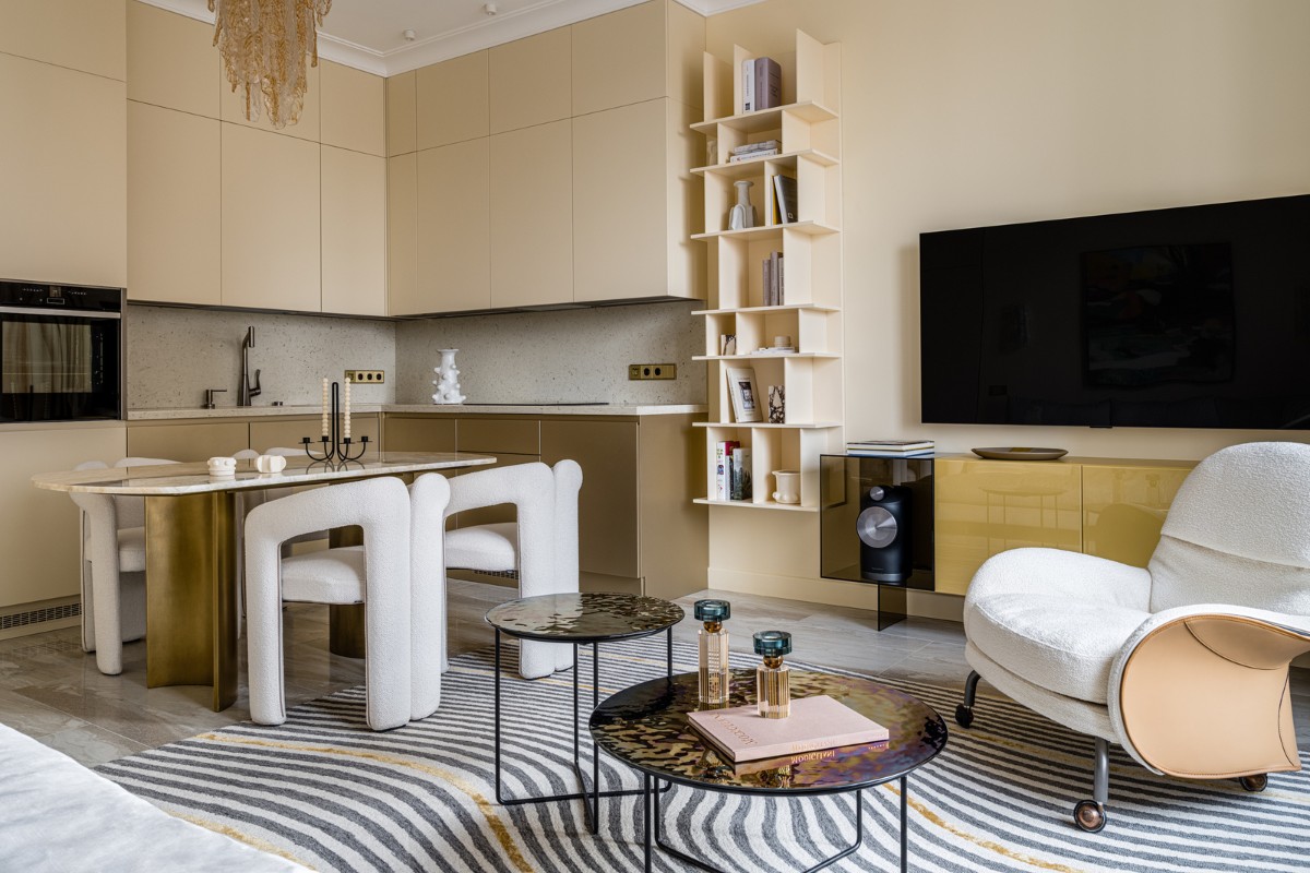 This week’s instalment of the Project of the Week series features an airy and monochromatic apartment design by 2024 SBID Awards Finalist, Dots &amp; Points.

Learn more about Dots &amp; Points, Creme Brulee Apartment: bit.ly/4hPaSfk