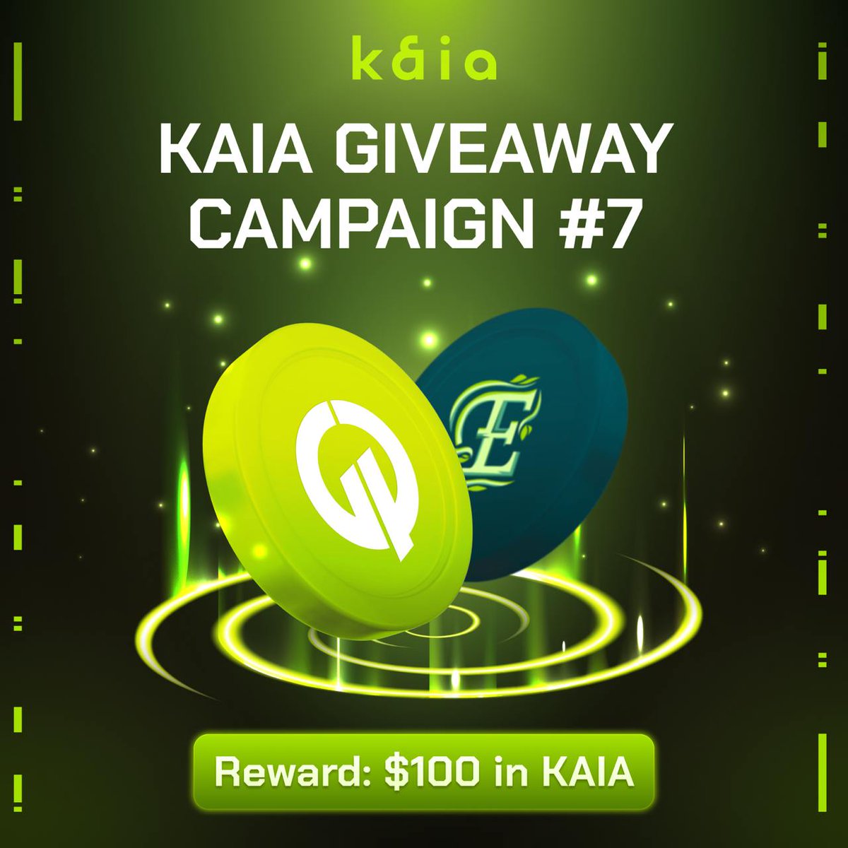 Kaia Giveaway Campaign #7 | Qube x <a href="/Elderglade/">Elderglade</a> 🌱

The mystical lands of Elderglade await! Are you ready to embark on an adventure and claim FREE $KAIA rewards?

🎁 Rewards: $100 $KAIA for 4 lucky winners

How to enter:
1️⃣ Follow <a href="/Elderglade/">Elderglade</a>
2️⃣ Follow <a href="/0xQube/">Qube</a>
3️⃣ Follow Qube