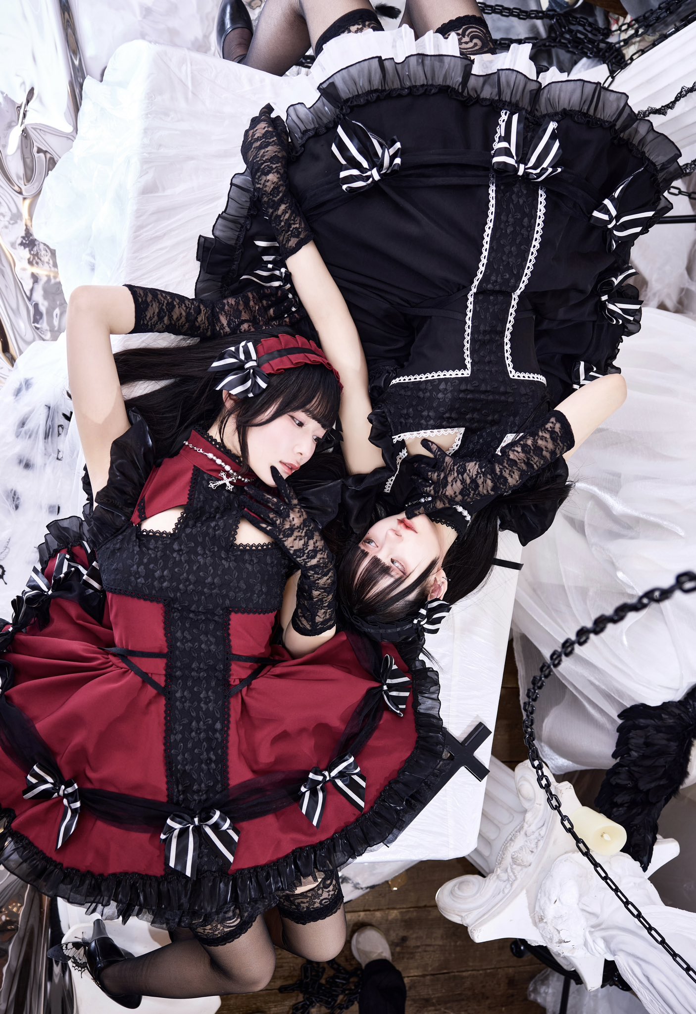 Malymoon × HIDOLATRALラブデコレイトミャオメイド ブラック Malymoon × HIDOLATRALラブデコレイトミャオメイド ブラック