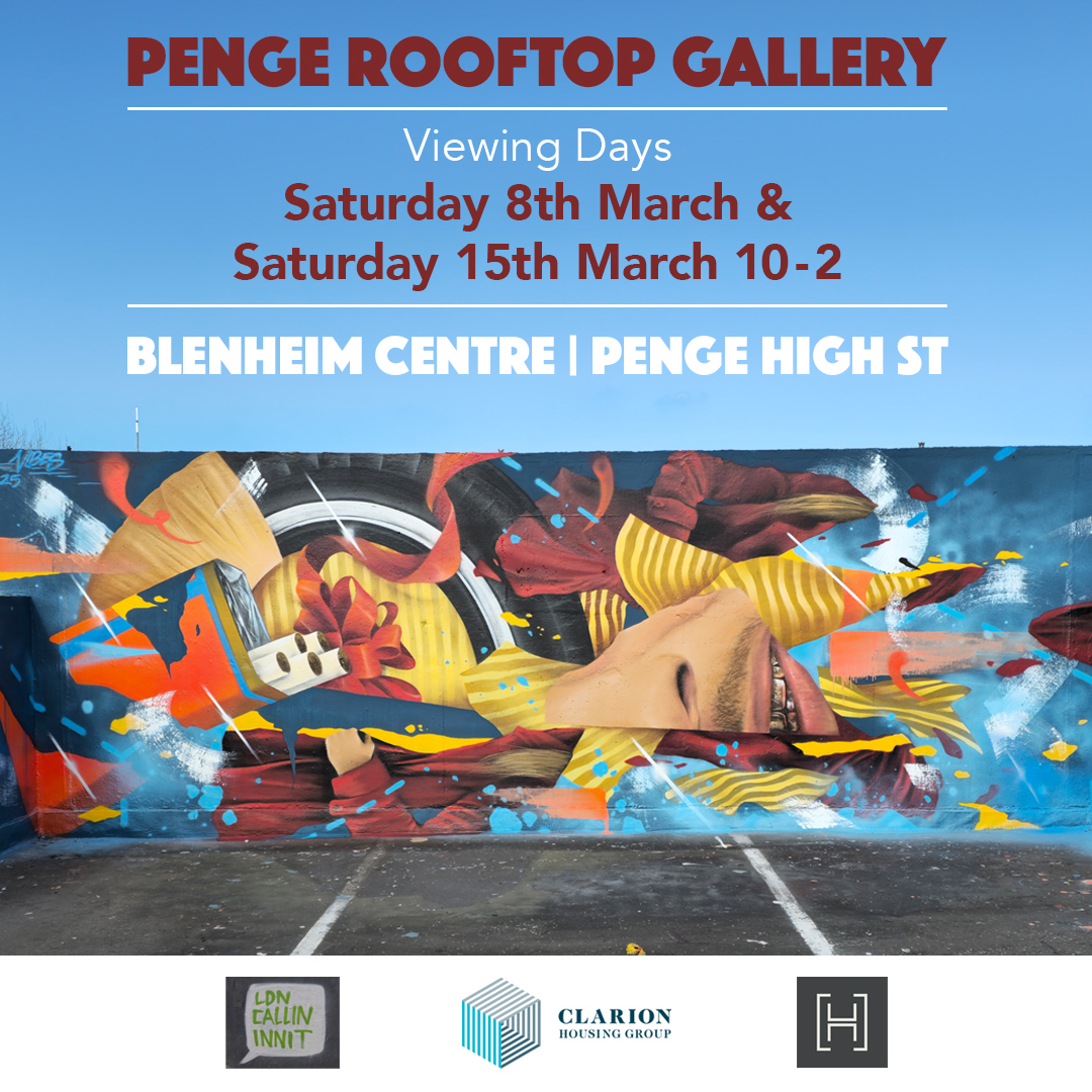 StreetArtAtlas's tweet photo. PENGE ROOFTOP GALLERY VIEWING DAYS!
📍Blenheim Centre | Penge High St
FREE & OPEN TO ALL
Graffiti: @ Vibesldn Organised by #londoncallingblog #pengerooftopgallery #pengestreetart #streetart #londonstreetart #streetartatlas https://t.co/VBIhlwLqb1