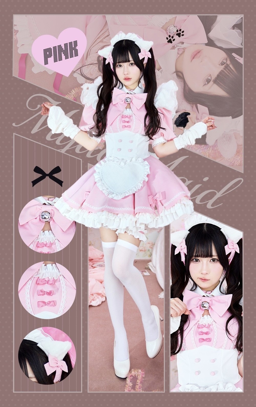 ♡ Malymoon ラブデコレイトミャオメイド ブラック 即日発送】ラブデコレイトミャオメイド《オリジナルコスプレ11点