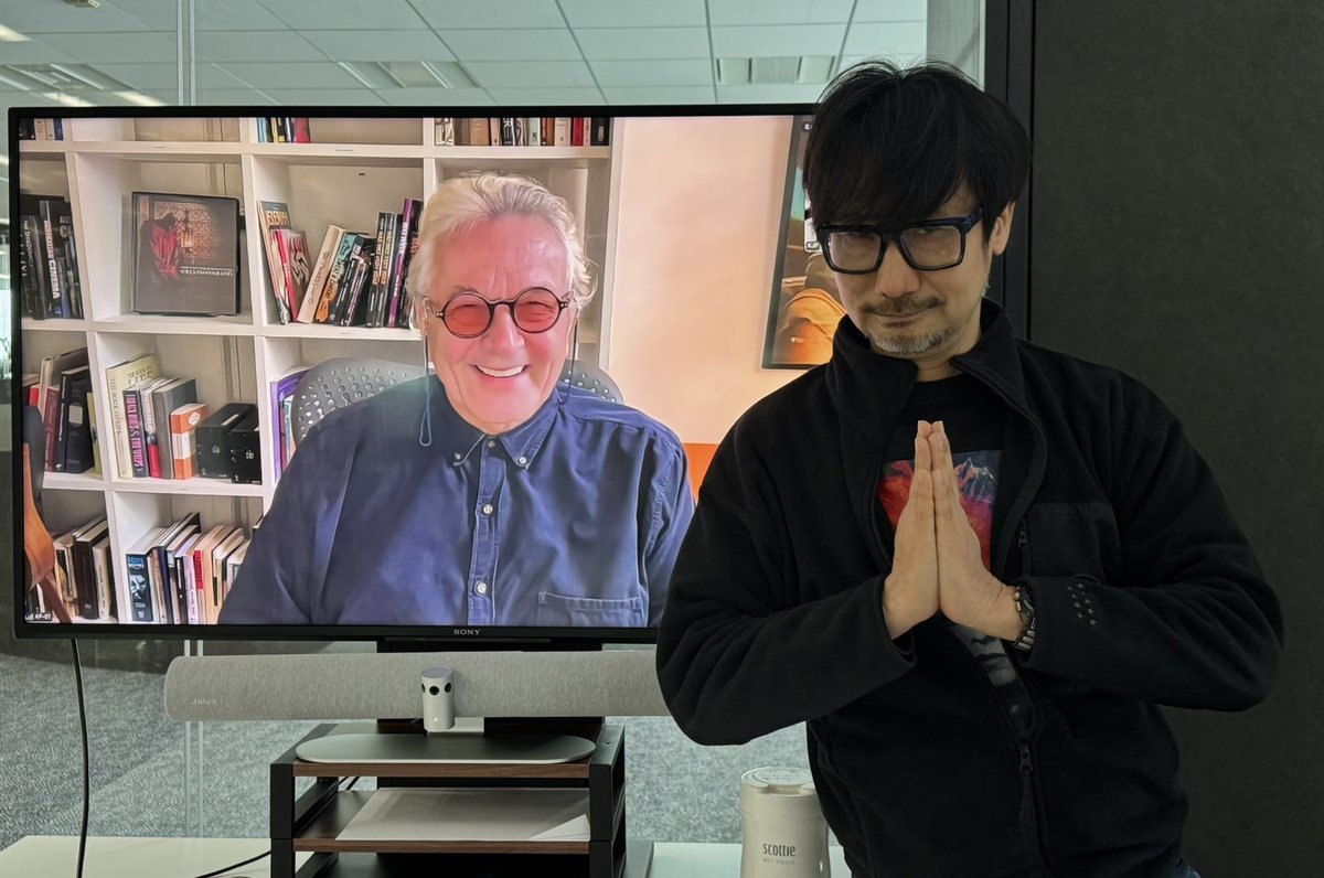 With my god, director George Miller.