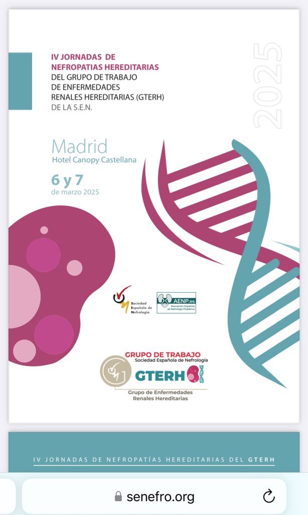 Mónica Furlano (@m_furlano) on Twitter photo 🙌🏻Cuenta regresiva! 💃🏼🕺🏼
🧬Mañana comienzan las IV jornadas de nefropatías hereditarias del #GTERH
💖Unas jornadas para que disfrutes y aprendas de los profesionales más destacados en 🧬🔬👩🏽🔬
😩No puedes venir? Quedará todo grabado en el canal de <a href="/SENefrologia/">S.E.N. Nefrología</a> 🙌🏻Cuenta regresiva! 💃🏼🕺🏼
🧬Mañana comienzan las IV jornadas de nefropatías hereditarias del #GTERH
💖Unas jornadas para que disfrutes y aprendas de los profesionales más destacados en 🧬🔬👩🏽🔬
😩No puedes venir? Quedará todo grabado en el canal de <a href="/SENefrologia/">S.E.N. Nefrología</a>