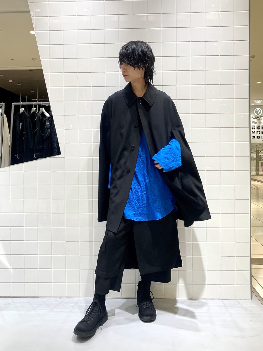 GROUND Y W/E ギャバ　ケープコート GROUND Y W/E ギャバ ケープコート GROUND Y W/E ギャバ ケープ