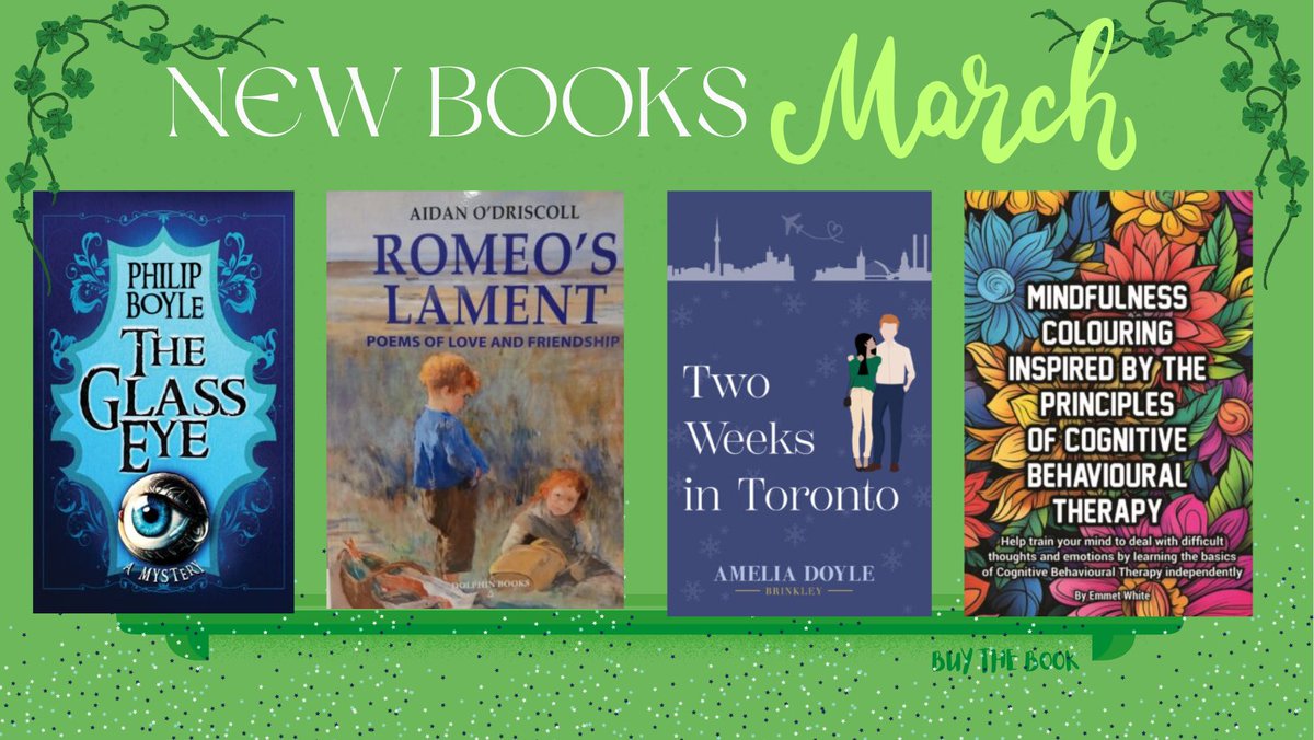 New Books this March ☘️📚

We have a great selection of new books by Irish Authors 🇮🇪

buythebook.ie/product-catego…

#newbooks #newreleases #bookspotlight #BooksWorthReading  #readingcommunity #readersofinstagram #booktwt #worththeread #readersoftwitter #irishauthors