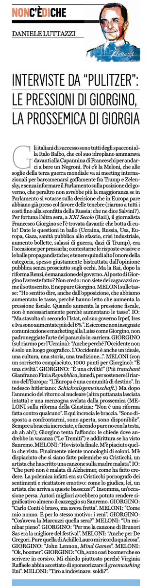 luttazzi oggi sul fq mostra a giorgino come si fanno le interviste