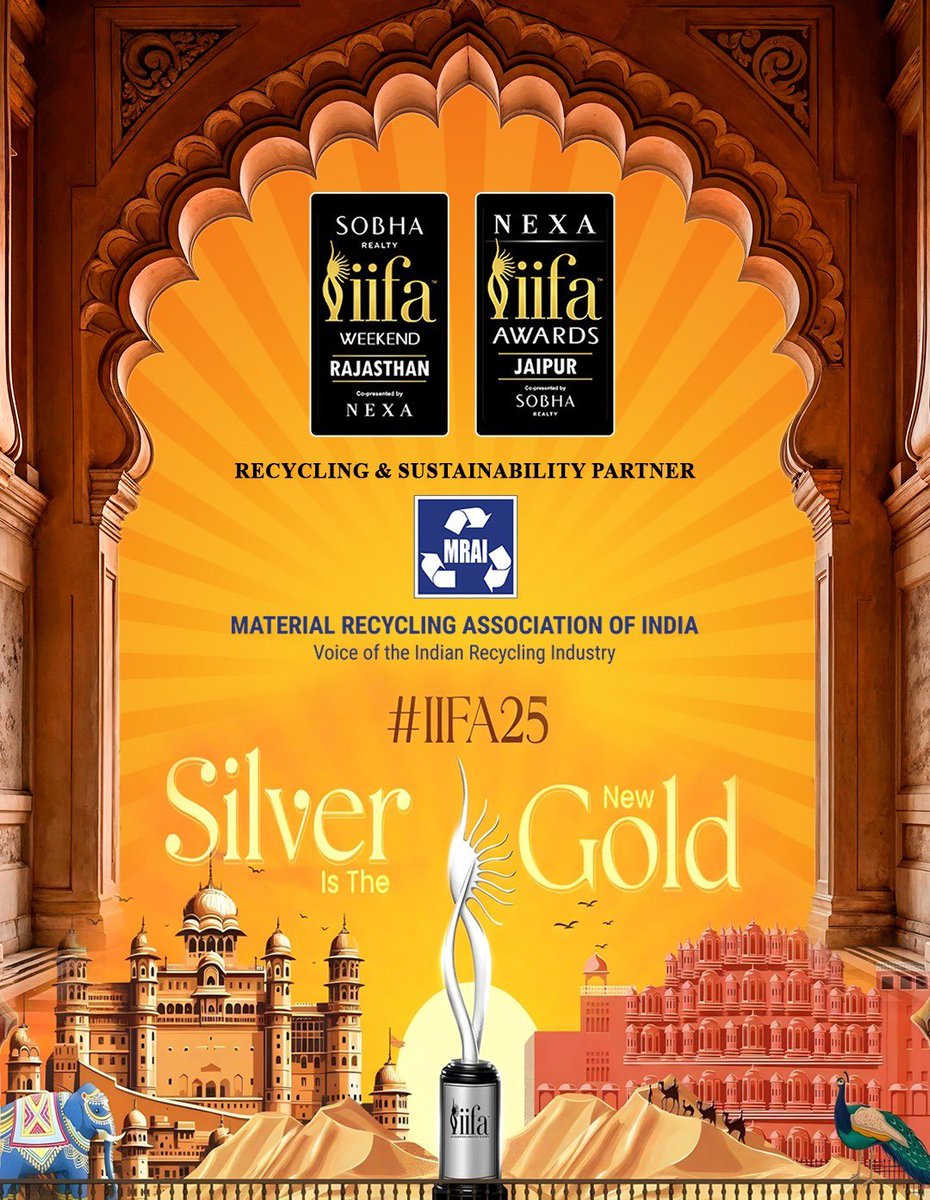 Join us for the grandest celebration of Cinema Industry #IIFA2025!

This milestone edition will feature unforgettable performances &amp; memories, all while promoting #responsiblerecycling &amp; #sustainable practices in partnership with <a href="/mrai_india/">MRAI</a>♻️

Learn more: iifa.com/iifa-2025