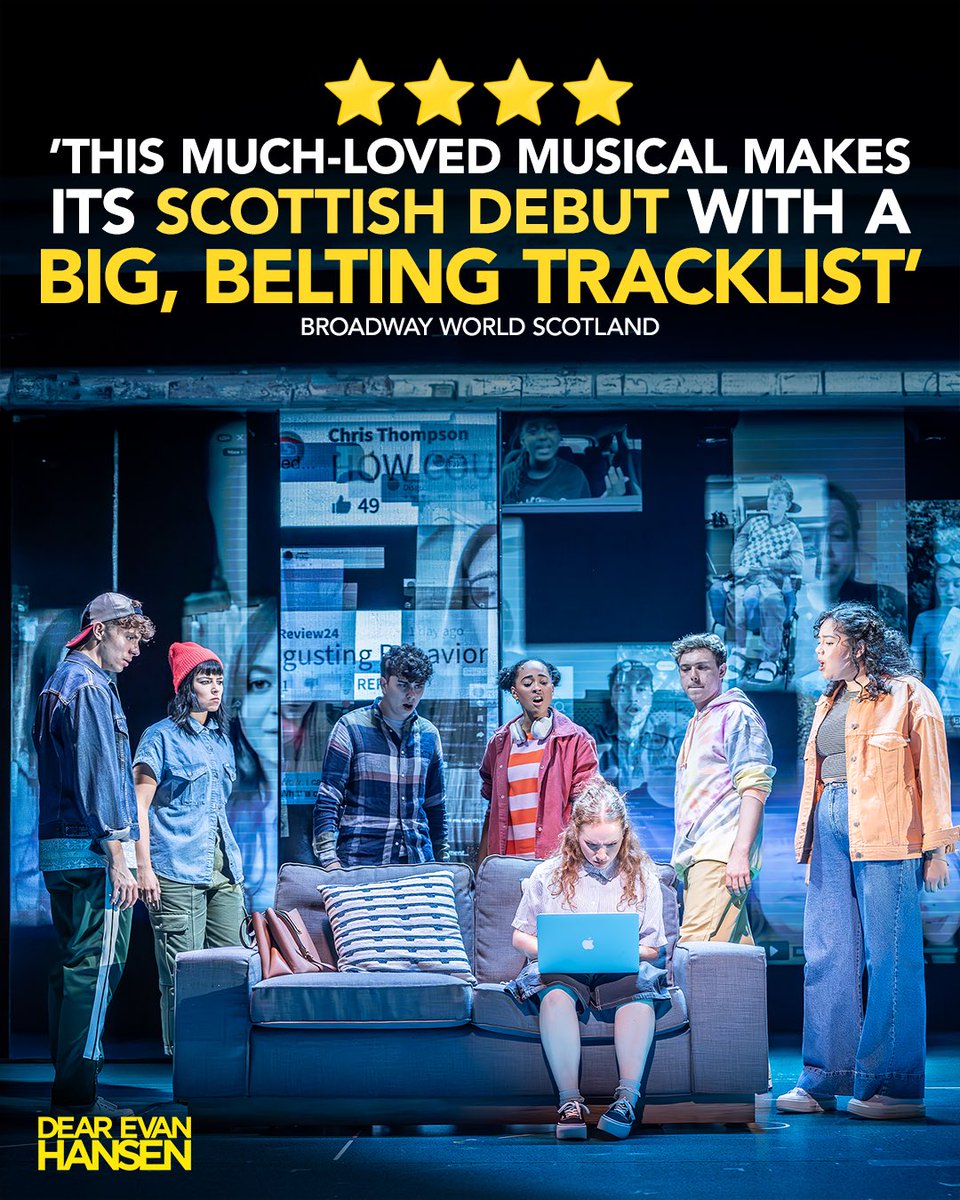 Dear Evan Hansen (@dehuktour) on Twitter photo Making our Scottish debut!🏴
Dear Evan Hansen plays <a href="/APAWhatsOn/">Aberdeen Performing Arts</a> until Saturday!
#DEHUKTour Making our Scottish debut!🏴
Dear Evan Hansen plays <a href="/APAWhatsOn/">Aberdeen Performing Arts</a> until Saturday!
#DEHUKTour