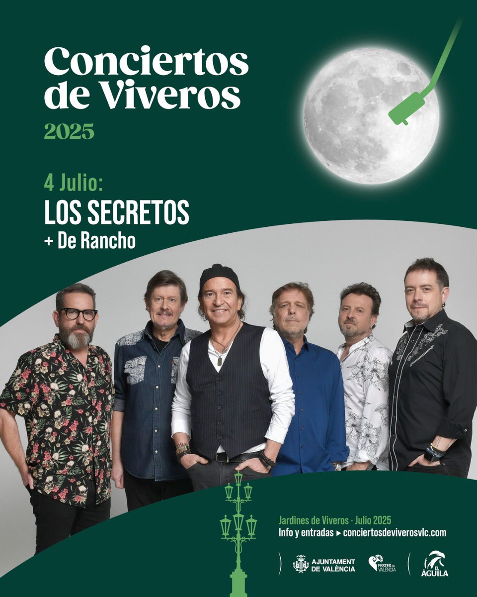 📍 VALENCIA
🗓 4 de julio
📌 Jardines de Viveros
Los Secretos + De Rancho

🎫 Entradas ya a la venta en:

notikumi.com/channel/valenc…