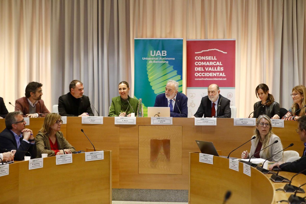 Comença el Consell d’Alcaldies del Vallès Occidental que es celebra a la UAB amb la participació del rector Javier Lafuente <a href="/LafuenteUAB2024/">JavierLafuente2024</a> i la consellera <a href="/igualtatcat/">Igualtat i Feminisme</a> <a href="/evamenorc/">Eva Menor</a> 

És la primera sessió presidida per <a href="/xaviergarcesbdv/">Xavier Garcés</a> , president del Consell Comarcal