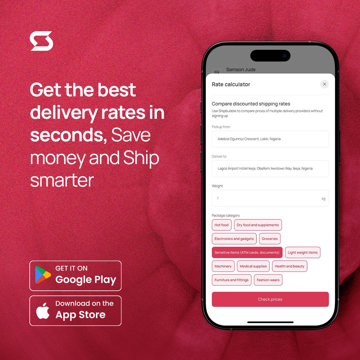 Stop overpaying for deliveries! Compare discounted rates in seconds and ship smarter with ShipBubble. Download on Google Play or the App Store now to save time and money.