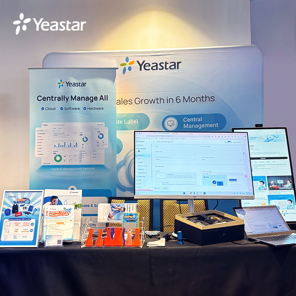 Yeastar's tweet photo. Amazing Day at #FutureConnect! π David & Jovani rocked it with our Easy-first #CloudUC solutions + scratch-and-win fun! π Jackpot claimed β check that smile!
π
See you March 12 for more prizes & insights! π https://t.co/XSJqGJPzED