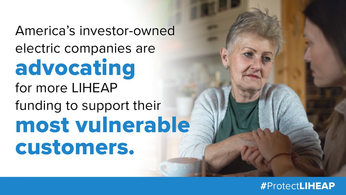 Edison_Electric's tweet image. Today is #LIHEAPActionDay, and America’s investor-owned electric companies and other advocates of #LIHEAP will engage with policymakers on Capitol Hill to emphasize the importance of this program. Learn more about why it&apos;s vital to #ProtectLIHEAP: bit.ly/4bkBWRv