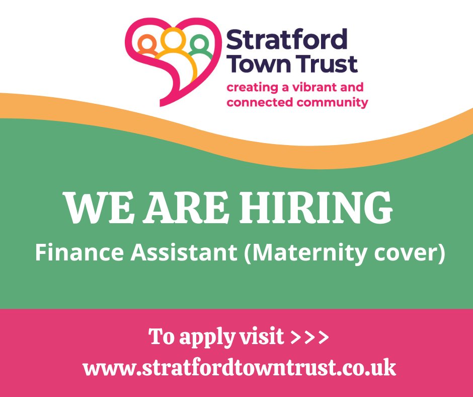 We're looking for a maternity cover Finance Assistant... If you're AAT qualified or part qualified ACCA or CIMA, have experience of Sage 50, Sage payroll and Excel and have experience working as part of a finance team, apply now!
stratfordtowntrust.co.uk/about/work-us