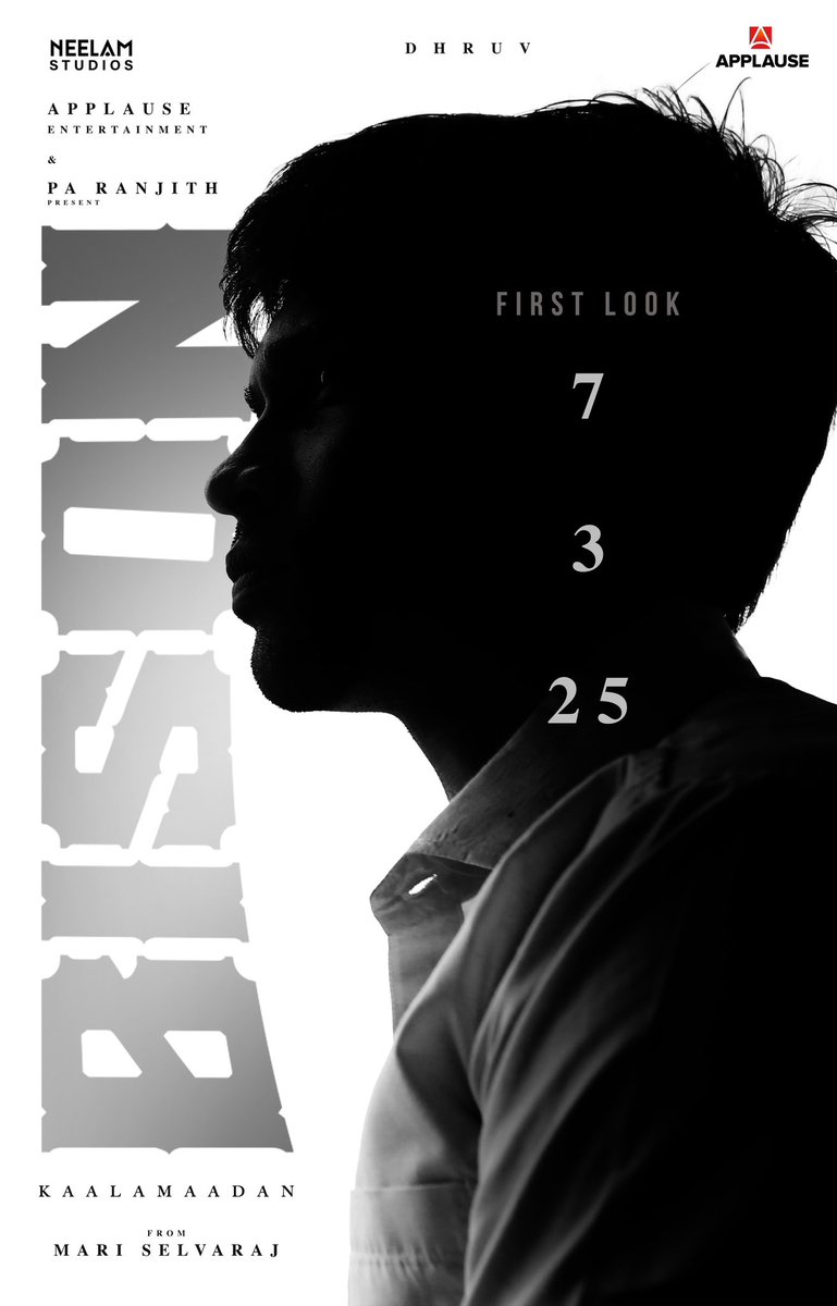 🎬🎞Filmywood 🍿📽 (@filmy_wood) on Twitter photo The countdown to unleash the beast begins🔥
Unveiling the First Look of #BisonKaalamaadan on Friday, 7th March
@applausesocial <a href="/NeelamStudios_/">Neelam Studios</a> <a href="/nairsameer/">Sameer Nair</a> <a href="/deepaksegal/">Deepak Segal</a> <a href="/mari_selvaraj/">Mari Selvaraj</a> <a href="/beemji/">pa.ranjith</a> <a href="/Tisaditi/">Aditi Anand</a> #DhruvVikram <a href="/anupamahere/">Anupama Parameswaran</a> <a href="/LalDirector/">Lal</a> <a href="/PasupathyMasi/">Pasupathy Masilamani</a> #AmeerSultan The countdown to unleash the beast begins🔥
Unveiling the First Look of #BisonKaalamaadan on Friday, 7th March
@applausesocial <a href="/NeelamStudios_/">Neelam Studios</a> <a href="/nairsameer/">Sameer Nair</a> <a href="/deepaksegal/">Deepak Segal</a> <a href="/mari_selvaraj/">Mari Selvaraj</a> <a href="/beemji/">pa.ranjith</a> <a href="/Tisaditi/">Aditi Anand</a> #DhruvVikram <a href="/anupamahere/">Anupama Parameswaran</a> <a href="/LalDirector/">Lal</a> <a href="/PasupathyMasi/">Pasupathy Masilamani</a> #AmeerSultan