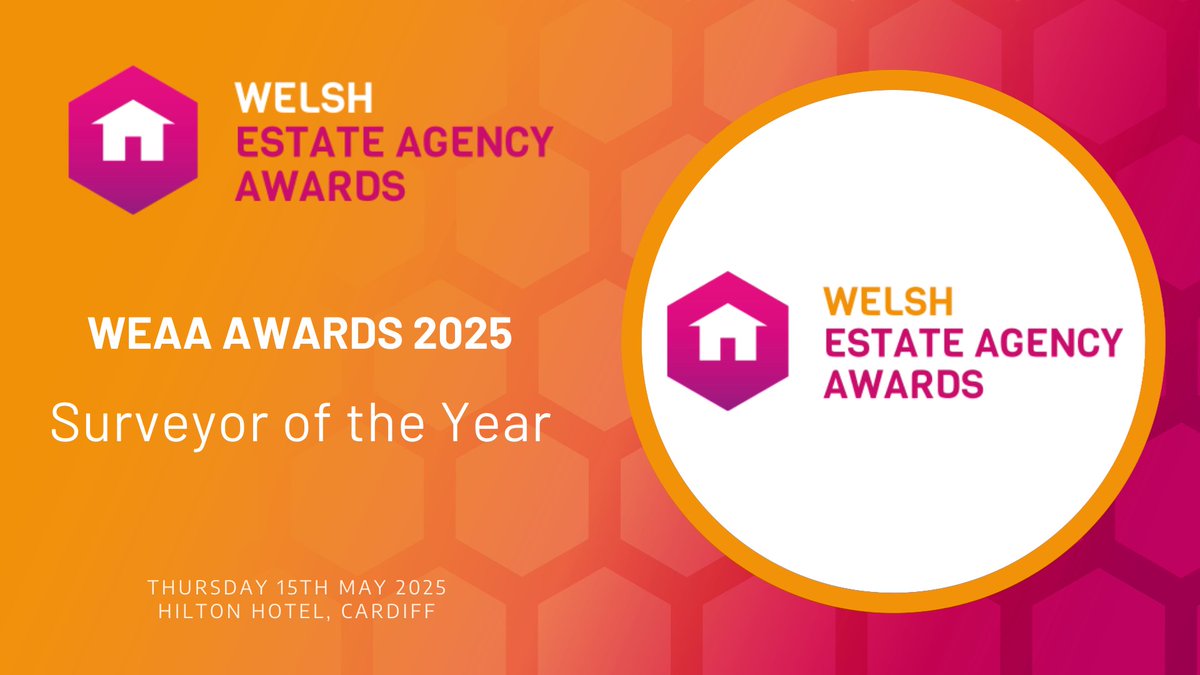 🟢 Are you Surveyor of the Year?

The Welsh Estate Agency Awards is delighted to announce that applications are open for the inaugural Welsh Estate Agency Awards.

Apply Now!!

To download an application pack go to: weaa.co.uk
