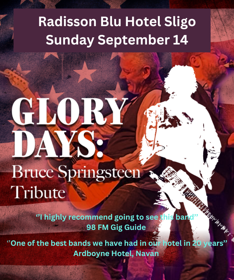 AOKCafe's tweet image. Glory Days - The Radisson Blu Hotel, Sligo Sunday September 14. 
Tickets have just been released and available here - 
ticketstop.live/events/676
Radisson Blu Hotel &amp;amp; Spa, Sligo #sligo #springsteen #springsteenfans #tributeband