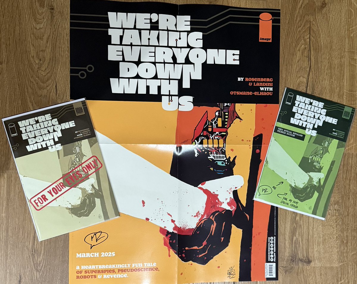 ATLcomicscards's tweet photo. If you’re into great crime storyteling, please check out “We’re taking everyone down with us” by Matthew Rosenberg. It’s an intense read about a group of individuals who are on a mission on a mission to take down their enemies. It’s an awesome read! @ashcanpress
Check it out! https://t.co/SIvCM8Lbn3