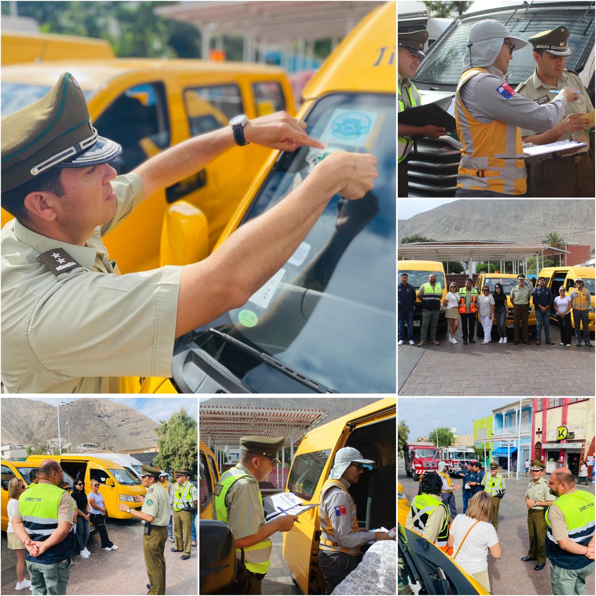 Carabineros de la 4ª  Comisaría #Tocopilla, junto a <a href="/MTTAntofagasta/">SeremiTT Región de Antofagasta</a> y <a href="/Muni_Tocopilla/">Muni_Tocopilla</a> fiscalizan los vehículos de transporte escolar, instancia que se revisó las condiciones técnicas y cumplimiento de las normales legales que regulan esta materia.
#LaPrevenciónEsNuesteaEsencia