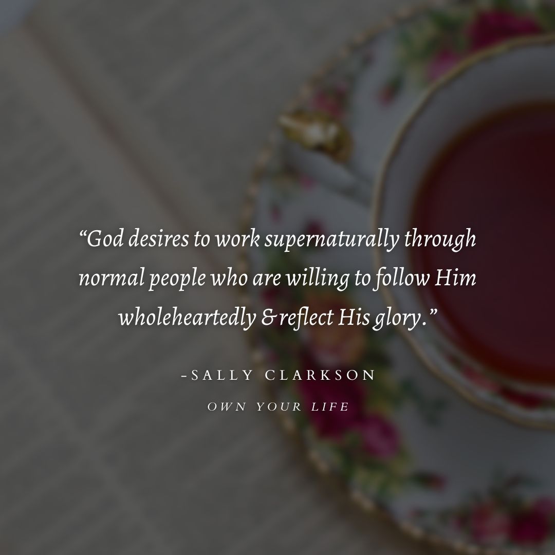 When Christ gets ahold of one’s life and the Holy Spirit lives through an ordinary person like you or me, the redeeming power of God bubbles over and touches every aspect of life.