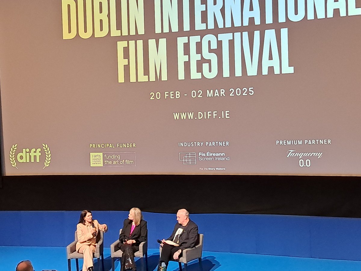 Well done to <a href="/Grainne_H/">Grainne Humphreys</a> and all the staff and volunteers for a great @DublinFilmFestl Got to 13 films many followed by Q&amp;A with cast/crew. (Highlight for me was
<a href="/Twiggy/">Twiggy LawsonDBE</a> and Sadie Frost.)Thanks also to staff at <a href="/LightHouseD7/">Light House Cinema</a> and <a href="/IFI_Dub/">Irish Film Institute</a> Looking forward to next year already.
