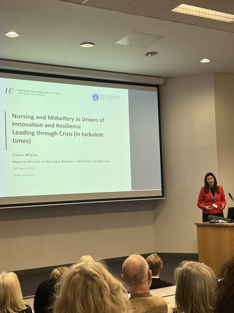 Sandra McCarthy (@soomeraghsandra) on Twitter photo Keynote address at #THEconf2025 by Eileen Whelan Regional Director of Nursing & Midwifery <a href="/HSEDubMidlands/">HSE Dublin and Midlands</a> highlighted the importance of focusing on corporate & clinical governance, resilience, agility & innovation while keeping patients front and centre <a href="/NurMidONMSD/">ONMSD</a> <a href="/TCD_SNM/">School of Nursing & Midwifery, TCD</a> Keynote address at #THEconf2025 by Eileen Whelan Regional Director of Nursing & Midwifery <a href="/HSEDubMidlands/">HSE Dublin and Midlands</a> highlighted the importance of focusing on corporate & clinical governance, resilience, agility & innovation while keeping patients front and centre <a href="/NurMidONMSD/">ONMSD</a> <a href="/TCD_SNM/">School of Nursing & Midwifery, TCD</a>