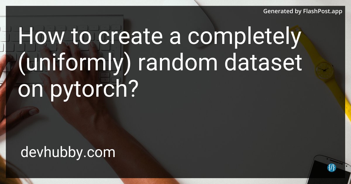 devhubbycom's tweet image. Is the dataset more unpredictable than my teenager&apos;s mood swings?

Source: devhubby.com/thread/how-to-…

#DataScience #100DaysOfCode #RandomData #ArtificialIntelligence #pytorch #create