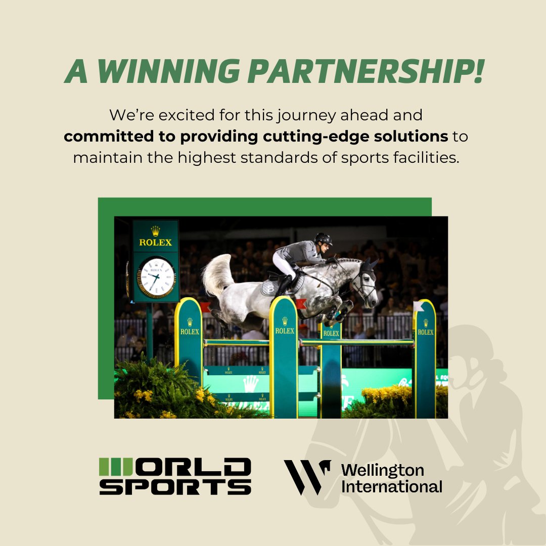 World Sports USA - Turf Experts (@worldsportsco) on Twitter photo We are beyond proud to welcome <a href="/Official_WI_WEF/">Wellington International</a>, one of the worldās most prestigious equestrian venues, to the World Sports family!
Home to the legendary Winter Equestrian Festival (WEF) and boasting 111 acres of top-tier facilities, Wellington International holds the title of We are beyond proud to welcome <a href="/Official_WI_WEF/">Wellington International</a>, one of the worldās most prestigious equestrian venues, to the World Sports family!
Home to the legendary Winter Equestrian Festival (WEF) and boasting 111 acres of top-tier facilities, Wellington International holds the title of