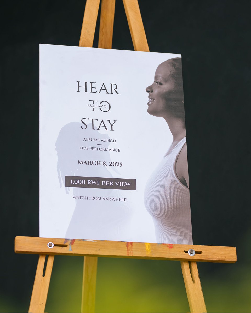 Thank you to the media and everyone who showed up yesterday as we introduced my Debut album "HEAR TO STAY" and the Sponsored by the Fans initiative.

Album drops This Saturday on 8th.03.2025 via an online live performance. Accessing the live is only 1,000 FRW, It's gonna be fire.