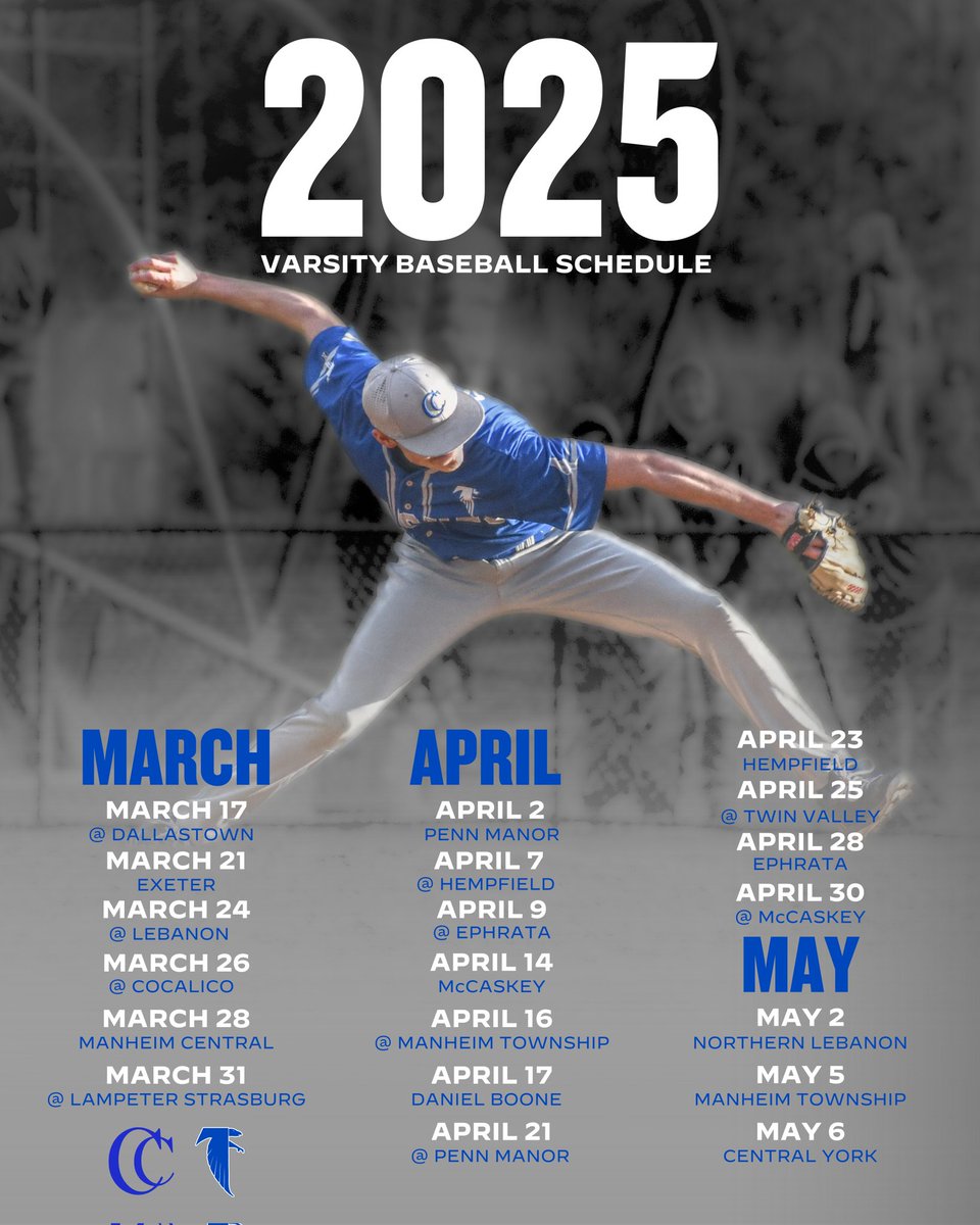Cedar Crest Baseball (@crestbaseball) on Twitter photo 🚨 2025 Varsity Baseball Schedule 🚨
Let's work 💪⚾️ <a href="/CCHSFalcons/">Cedar Crest Athletics</a> <a href="/cchstoday/">CCHS Today</a> <a href="/lanclebbase/">LancLebBase</a> <a href="/LebCoSports1/">LebCoSports.com</a> 🚨 2025 Varsity Baseball Schedule 🚨
Let's work 💪⚾️ <a href="/CCHSFalcons/">Cedar Crest Athletics</a> <a href="/cchstoday/">CCHS Today</a> <a href="/lanclebbase/">LancLebBase</a> <a href="/LebCoSports1/">LebCoSports.com</a>