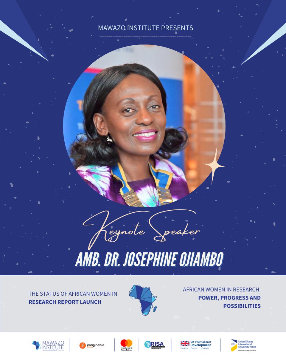 We’re thrilled to welcome Amb. Dr. Josephine Ojiambo as the keynote speaker for the launch of The Status of African Women in Research report!

This event will spotlight the experiences, achievements, and systemic challenges faced by African women researchers.