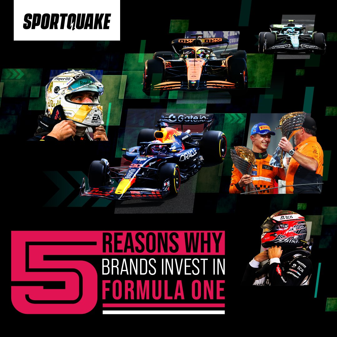 The F1 season is gearing up to the opening weekend with the world’s biggest brands revving up for the ultimate ride! 🏎️💨

Full throttle on speed, precision on strategy, and a podium finish in sponsorship, Formula 1 brings it all!

📕 Read more here -  bit.ly/3F8DdiY