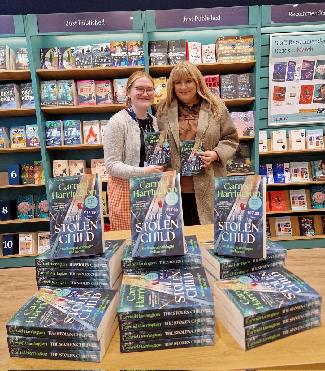 Hachette Ireland (@hachetteire) on Twitter photo Many thanks to Sarah of <a href="/DubrayBooks/">Dubray</a> <a href="/PavilionsSC/">Swords Pavilions</a> for her lovely display of Carmel's new novel #TheStolenChild Really appreciated. <a href="/HappyMrsH/">Carmel Harrington Author</a>
<a href="/headlinepg/">Headline Books</a> Many thanks to Sarah of <a href="/DubrayBooks/">Dubray</a> <a href="/PavilionsSC/">Swords Pavilions</a> for her lovely display of Carmel's new novel #TheStolenChild Really appreciated. <a href="/HappyMrsH/">Carmel Harrington Author</a>
<a href="/headlinepg/">Headline Books</a>