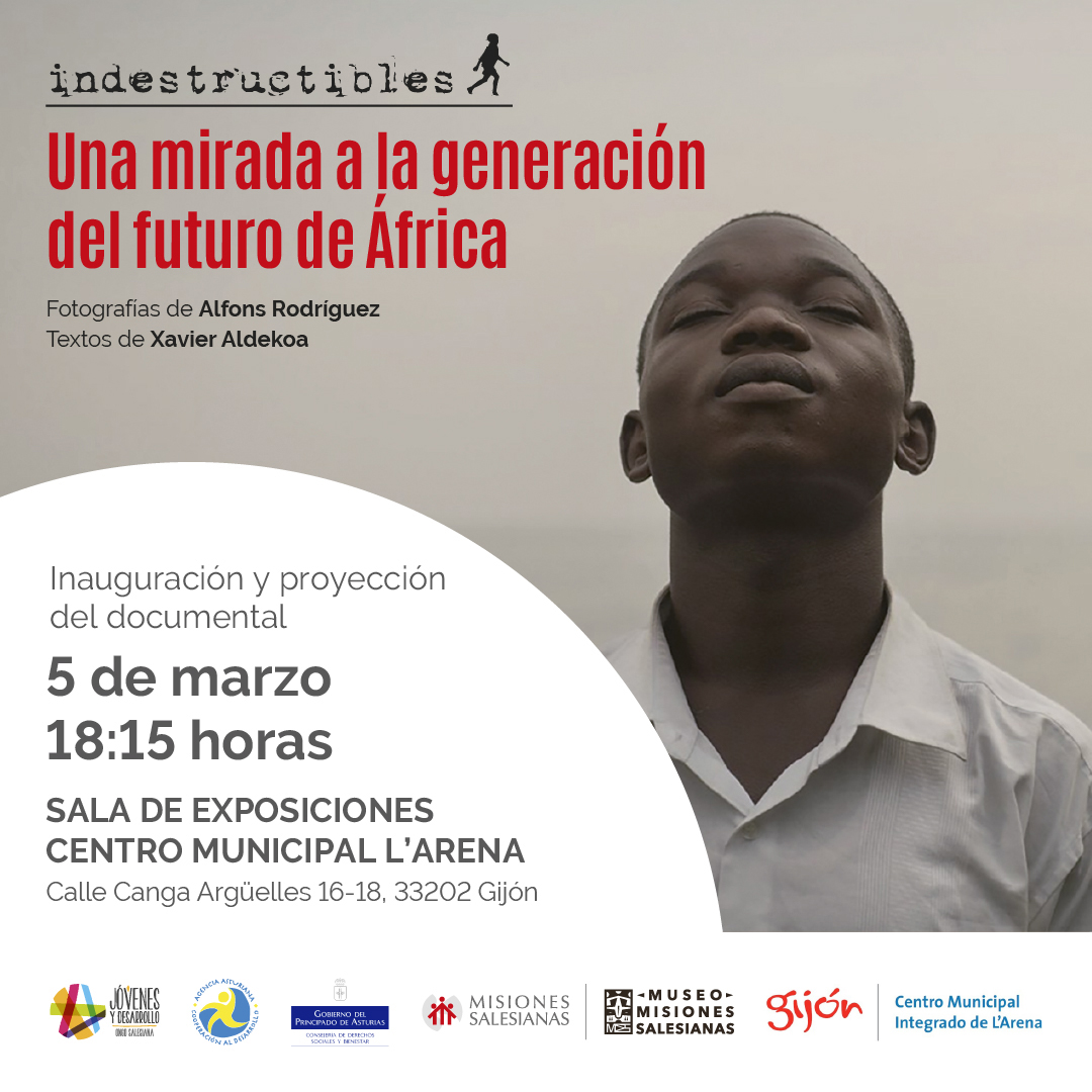 Misiones Salesianas (@msalesianas) on Twitter photo 📸 La exposición #Indestructibles llega a #Asturias 🌍✨
Conoce 10 historias de superación de la juventud africana en 44 fotos de <a href="/alfonsrodriguez/">ALFONS RODRÍGUEZ</a> y <a href="/xavieraldekoa/">Xavier Aldekoa</a>. 🙌
📅 5-28 marzo
📍 Centro Municipal L’Arena, Gijón
#África #Exposición #Superación 📸 La exposición #Indestructibles llega a #Asturias 🌍✨
Conoce 10 historias de superación de la juventud africana en 44 fotos de <a href="/alfonsrodriguez/">ALFONS RODRÍGUEZ</a> y <a href="/xavieraldekoa/">Xavier Aldekoa</a>. 🙌
📅 5-28 marzo
📍 Centro Municipal L’Arena, Gijón
#África #Exposición #Superación