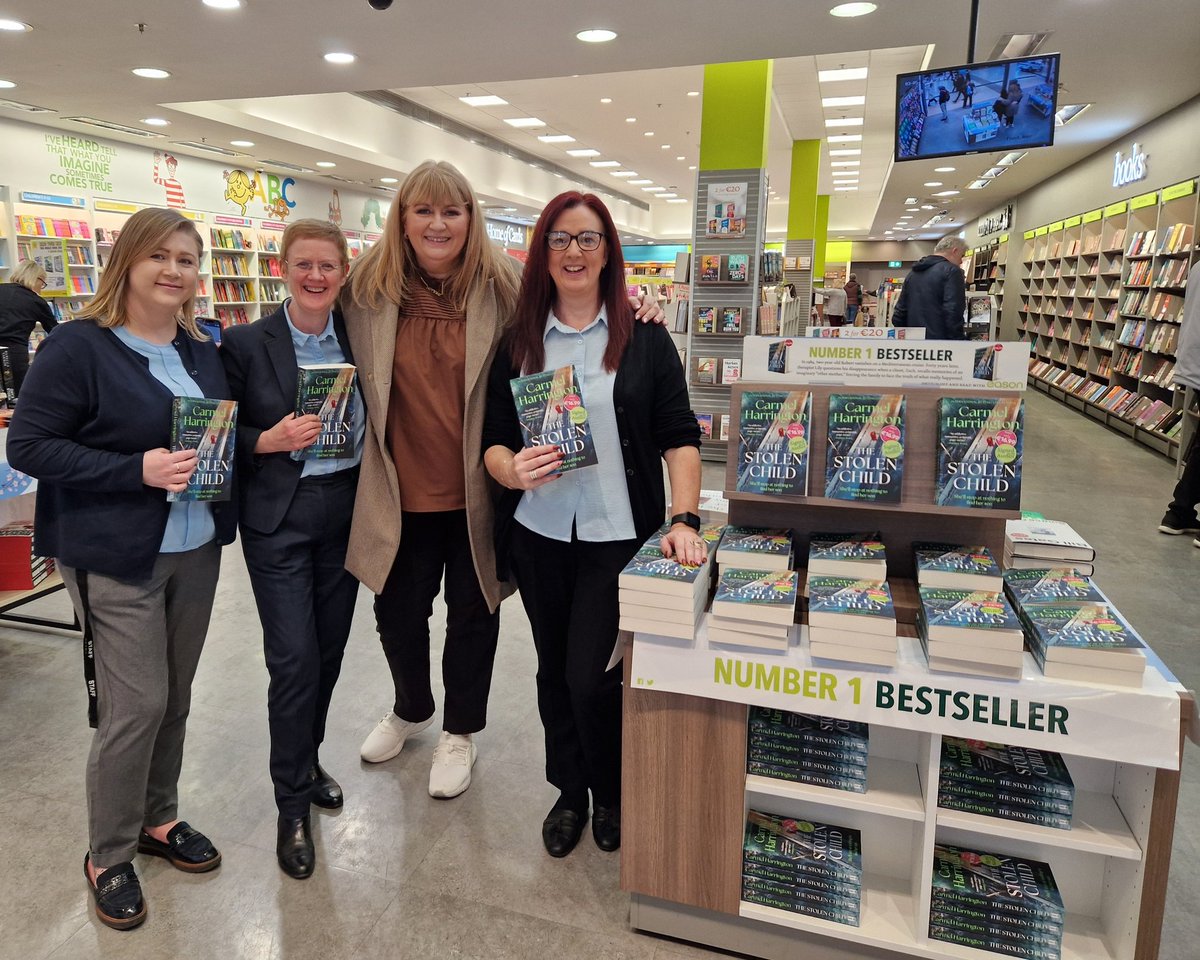 Hachette Ireland (@hachetteire) on Twitter photo Great welcome from Julie and the lovely ladies of <a href="/easons/">Eason</a> <a href="/PavilionsSC/">Swords Pavilions</a> and super displays for Carmel and her Bestseller #TheStolenChild
<a href="/HappyMrsH/">Carmel Harrington Author</a>
<a href="/headlinepg/">Headline Books</a> Great welcome from Julie and the lovely ladies of <a href="/easons/">Eason</a> <a href="/PavilionsSC/">Swords Pavilions</a> and super displays for Carmel and her Bestseller #TheStolenChild
<a href="/HappyMrsH/">Carmel Harrington Author</a>
<a href="/headlinepg/">Headline Books</a>