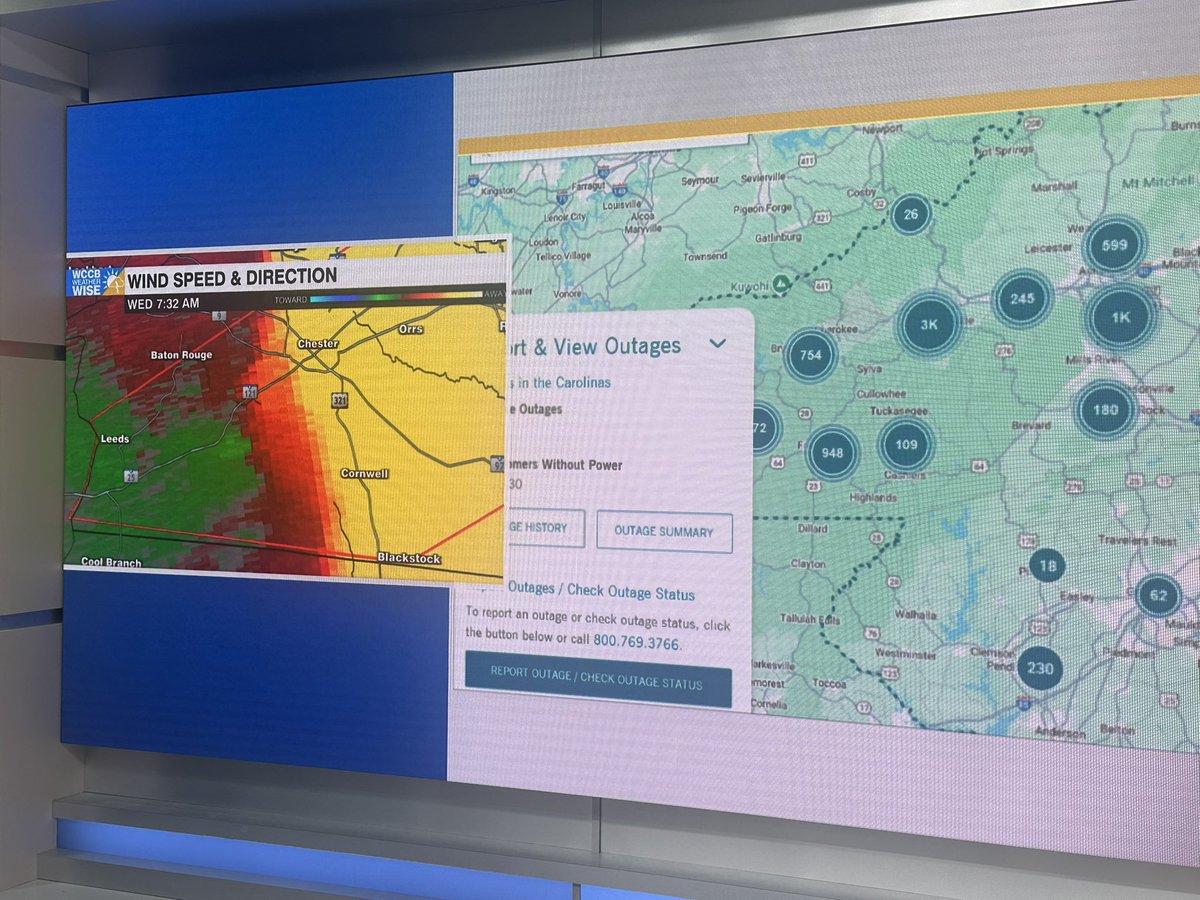 Tornado warning in effect for Chester County, South Carolina.