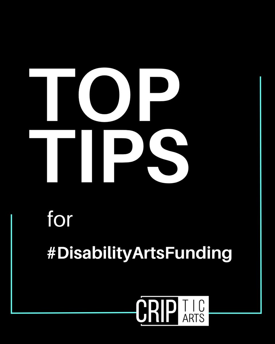 CRIPticArts's tweet image. Want to secure funding for your next project but don’t know where to begin? We’ve got you covered! 

Check out our top 10 tips to help you craft a winning application 🚀💡

Insights from our Artistic Director, Jamie Hale! 🧵  

#CRIPticArts #DisabilityArts #DisabilityArtsFunding