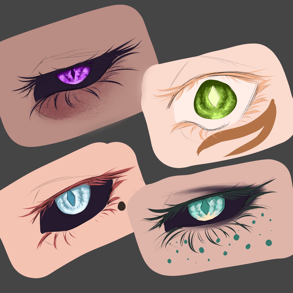 Finally updated their stuff (Using my other refs cuz I'm lazy)
I'm starting to get my motivation back but my classes might not leave me much time :'D

#oc #ocart #artmoots