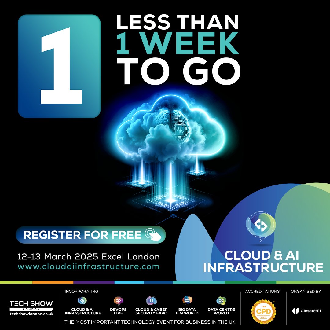 In just 7 days, something incredible happens.  🔥

The brightest minds, the boldest ideas, and the most game-changing innovations collide in one place - Cloud &amp; AI Infrastructure.

Secure your ticket today: eu1.hubs.ly/H0hhRTQ0