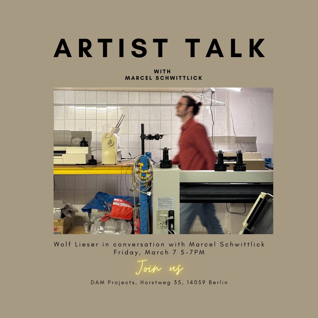 DAMDigitalArt's tweet image. Join us on Friday for an exciting Artist Talk (in German) with Marcel Schwittlick.
📅 Friday, March 7th, 5 - 7 p.m.
📍 DAM Projects, Horstweg 35, 14059 Berlin-Charlottenburg
@schwittlick_  #artisttalk #damprojects #digitalart