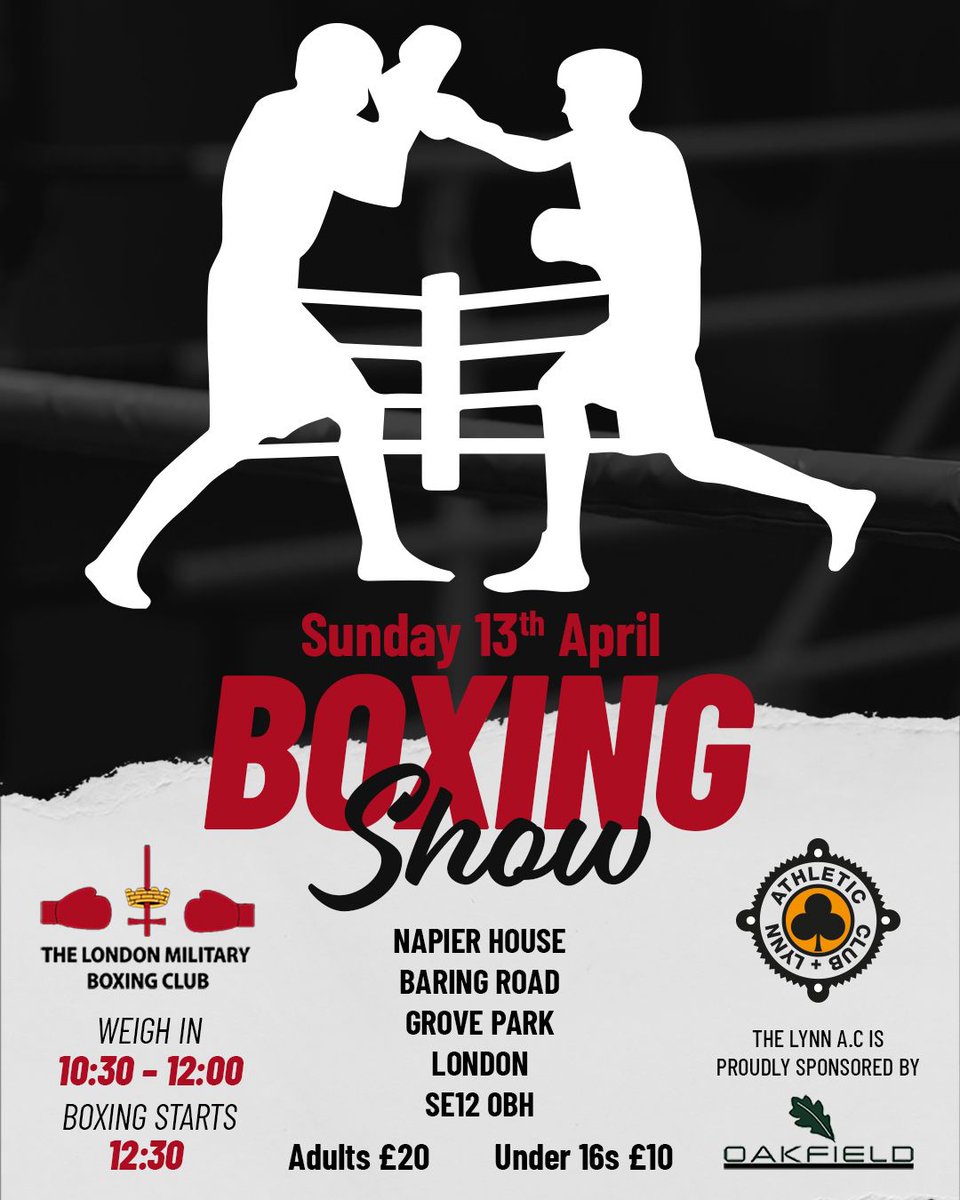 Terry Pearson (@lynnterryse5) on Twitter photo Come and support our boxers <a href="/Lynnacboxing/">Lynn ac boxing club</a> and the London military boxing club on the 13th April ♣️🥊 <a href="/JamesMo89039014/">James Moore</a> <a href="/Southwark_News/">Southwark News</a> <a href="/MatchroomBoxing/">Matchroom Boxing</a> <a href="/Johnny_Garton/">Johnny Garton</a> <a href="/elliescotney_/">Ellie Scotney</a> <a href="/2SlickChris/">Chris Kongo</a> <a href="/R_Riakporhe/">Richard Riakporhe</a> <a href="/WayneBoxing/">Wayne Alexander</a> Come and support our boxers <a href="/Lynnacboxing/">Lynn ac boxing club</a> and the London military boxing club on the 13th April ♣️🥊 <a href="/JamesMo89039014/">James Moore</a> <a href="/Southwark_News/">Southwark News</a> <a href="/MatchroomBoxing/">Matchroom Boxing</a> <a href="/Johnny_Garton/">Johnny Garton</a> <a href="/elliescotney_/">Ellie Scotney</a> <a href="/2SlickChris/">Chris Kongo</a> <a href="/R_Riakporhe/">Richard Riakporhe</a> <a href="/WayneBoxing/">Wayne Alexander</a>