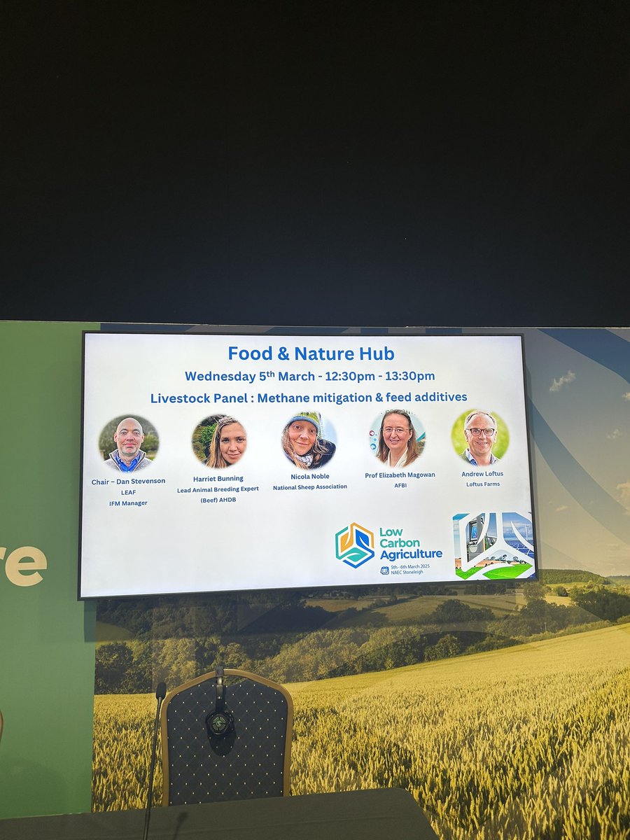 LEAF (@leaf_farming) on Twitter photo Live at <a href="/lowcarbonagri/">Low Carbon Agriculture</a>! 👍🚜
Our IFM Manager, Dan Stevenson leads the livestock panel: Methane mitigation & feed additives.
“What does the future look like for livestock” <a href="/TheAHDB/">AHDB</a> <a href="/natsheep/">National Sheep Association</a> <a href="/AFBI_NI/">AFBI</a> 🐑 Live at <a href="/lowcarbonagri/">Low Carbon Agriculture</a>! 👍🚜
Our IFM Manager, Dan Stevenson leads the livestock panel: Methane mitigation & feed additives.
“What does the future look like for livestock” <a href="/TheAHDB/">AHDB</a> <a href="/natsheep/">National Sheep Association</a> <a href="/AFBI_NI/">AFBI</a> 🐑