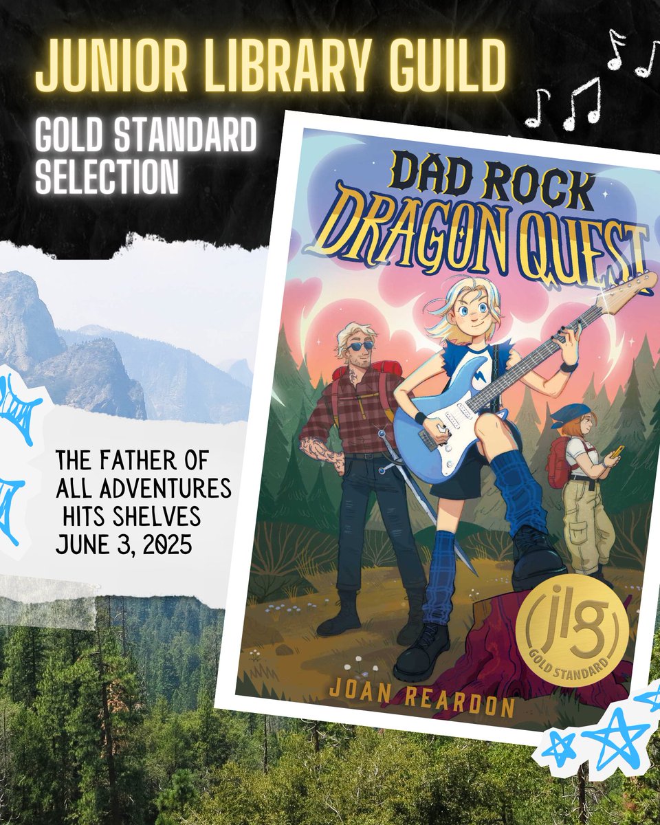 writingreardon's tweet image. I am beyond delighted to announce that Dad Rock Dragon Quest is a Junior Library Guild Gold Standard Selection. It is such an honor to be included amongst a list of so many spectacular titles. I can&apos;t wait to share this story of my heart with everyone this summer!