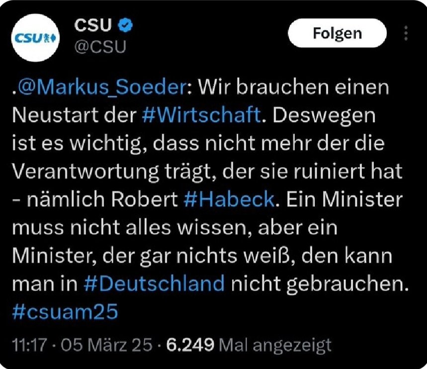 ReginalovesAqua's tweet photo. ES REICHT
Die #Grünen sollten nur zustimmen, wenn das Konsequenzen hat. #CSURAUS
Kein Geld bewilligen, damit #Söder u. seine Amigos wieder ungebremst Geld nach Bayern schleusen können.
Keine Rückabwicklung der Wahlrechtsreform. #SpahnRaus Er hat dem Staat schon zu viel gekostet https://t.co/xBZX2bxf4H