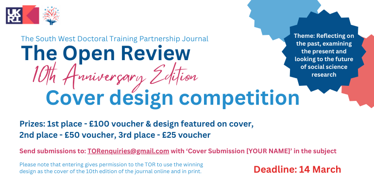 SWDTP (@_swdtp) on Twitter photo The SWDTP student journal TOR (The Open Review) is currently opening calls for a cover design competition. To enter into the competition please submit your covers to TORenquiries@gmail.com. The SWDTP student journal TOR (The Open Review) is currently opening calls for a cover design competition. To enter into the competition please submit your covers to TORenquiries@gmail.com.