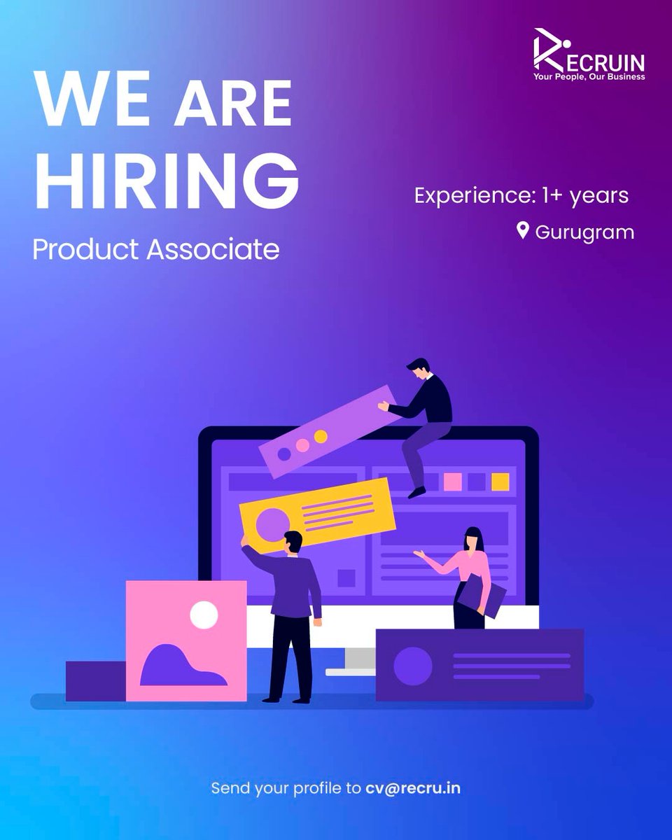 Recruin | Hiring for Web3 (@recru_in) on Twitter photo We are Hiring!๐
For a leading Crypto Exchange.
Location: Gurugram
Experience: 1+ years
Send your CVs to cv@recru.in. Mention the role and location you are applying for in the mail.
#newpost #hiring #hiringpost #job We are Hiring!๐
For a leading Crypto Exchange.
Location: Gurugram
Experience: 1+ years
Send your CVs to cv@recru.in. Mention the role and location you are applying for in the mail.
#newpost #hiring #hiringpost #job