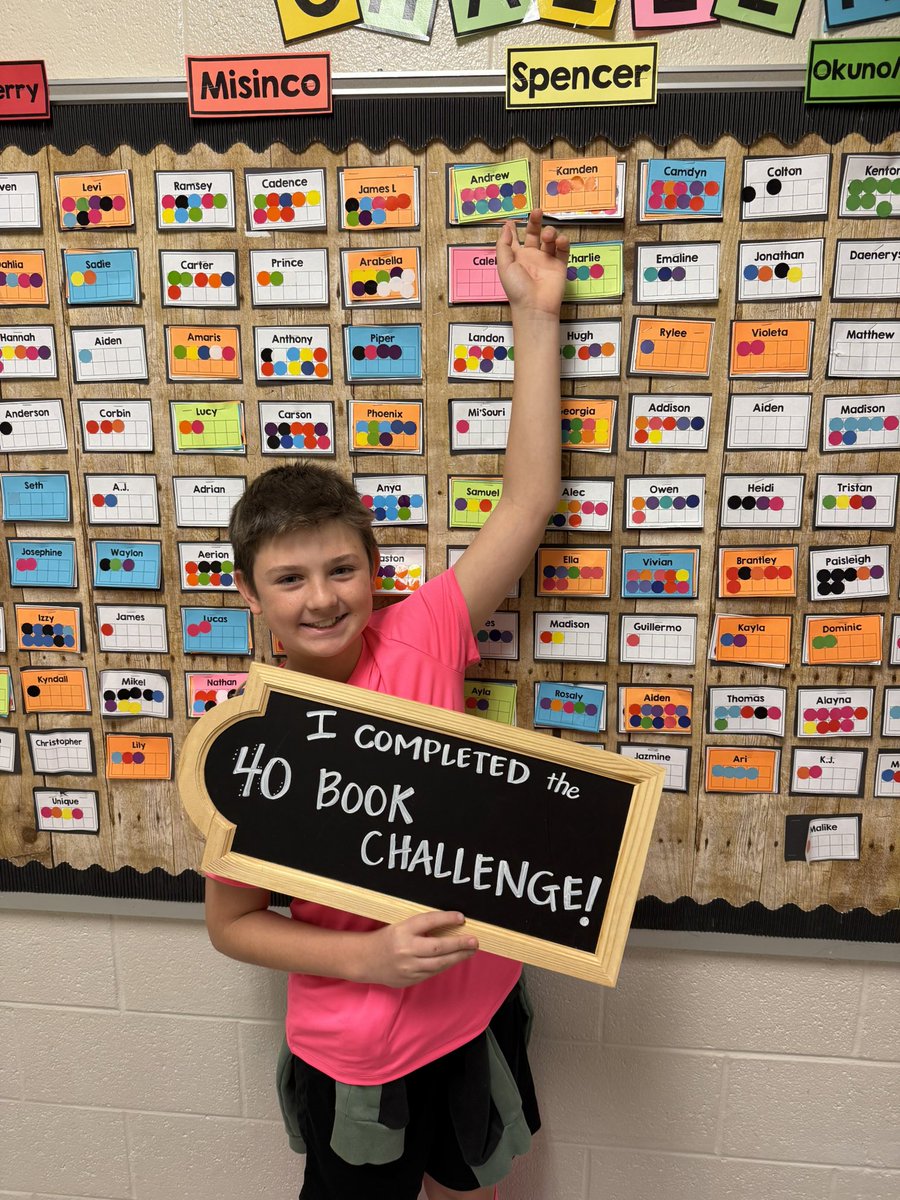 PMES5thGrade's tweet image. Ahoy, Andrew! Huge congratulations on completing the 40 Book Challenge! Your dedication and love for reading are truly legendary. Keep charting new literary adventures!  #40BookChallenge @PickettsMillES 📚🙌🏻🏴‍☠️