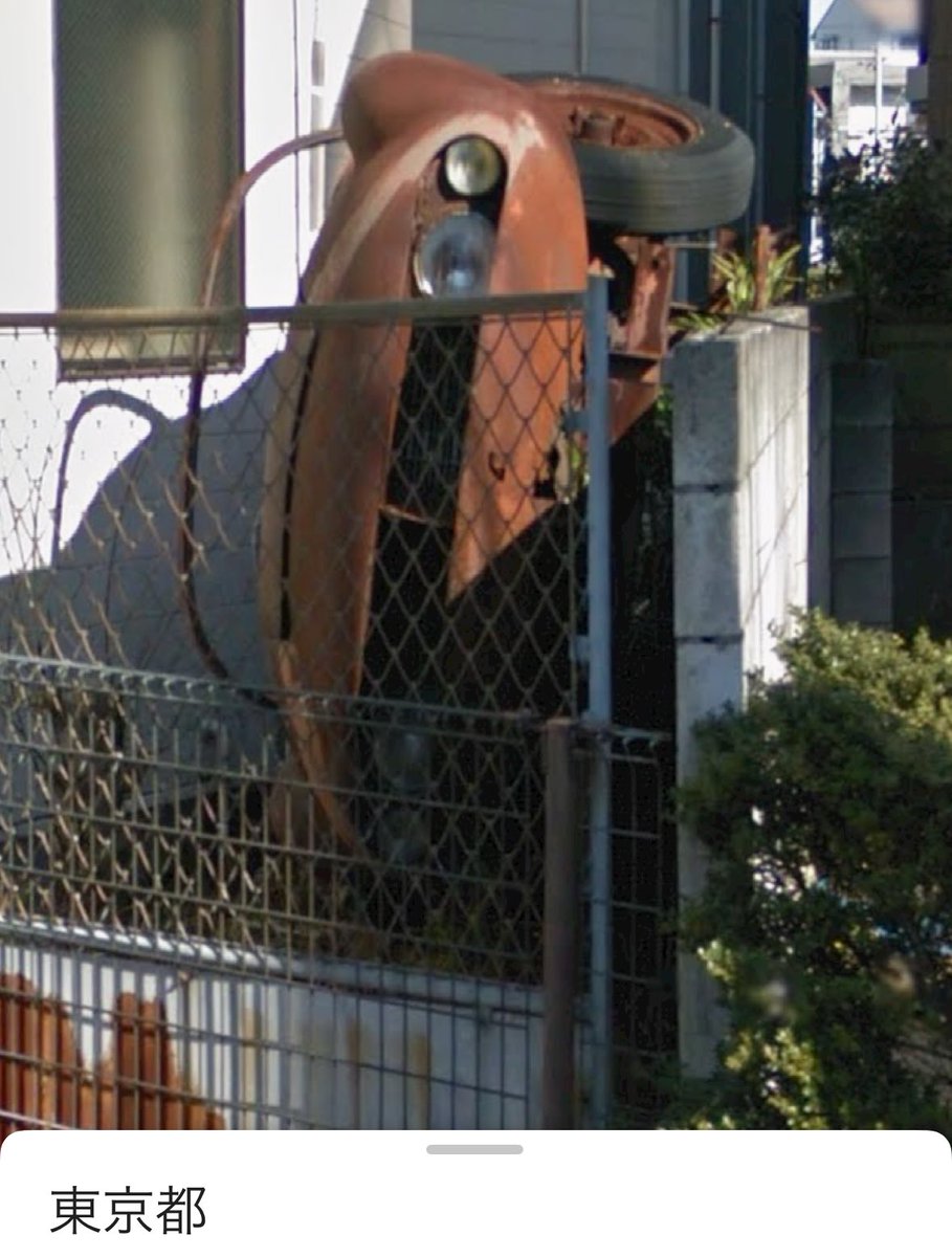 PH10v_'s tweet photo. 国産車ベースのカスタムメイド？😱
最近よく真っ茶色にサビたクルマが救出されているので
この機会にどなたか有識者の方に解説して頂きたい🙏 https://t.co/h7uqMq7AY0