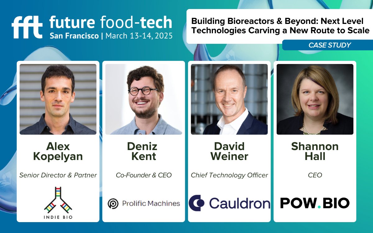 For all those headed to #FutureFoodTech, we'll see you there.

Join our co-founder and CEO @_DenizKent along with Alex Kopelyan, David Wiener, and Shannon Hall for "Building Bioreactors &amp; Beyond" on Thursday 3/13 at 2:30pm PT.